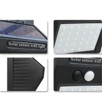 luminária solar parede ecosolis 20 leds com sensor
