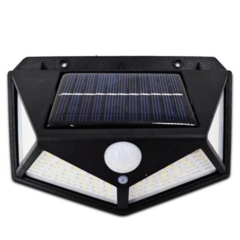 luminária solar parede ecosolis 100 leds eco-parede-100leds