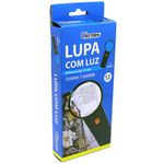 lupa western com cabo e luz 5x aumento 75mm preto 3455