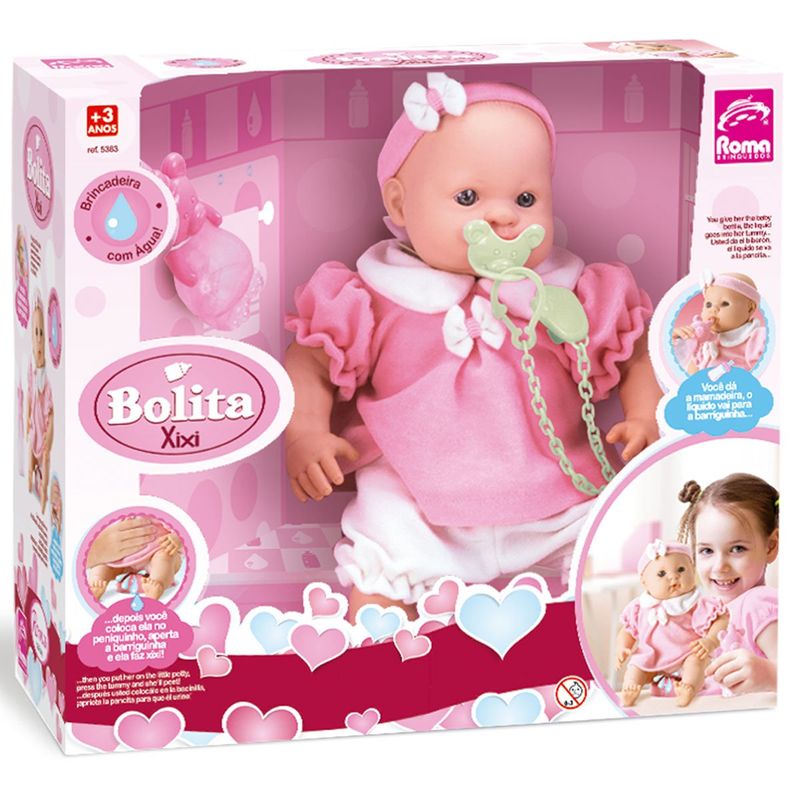 boneca roma bebê bolita 5383