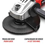 esmerilhadeira mondial 127v/60hz 850w 2391 preto fes-02