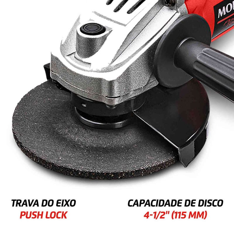 esmerilhadeira mondial 127v/60hz 850w 2391 preto fes-02