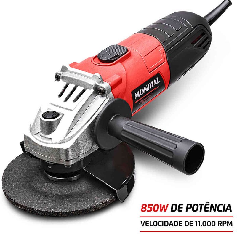 esmerilhadeira mondial 127v/60hz 850w 2391 preto fes-02