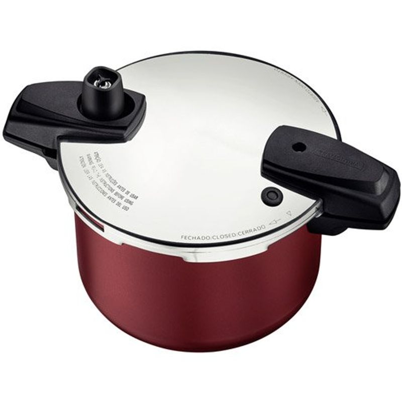 panela de pressão tramontina 4,5l arizona vermelho 20559720