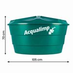 caixa d'água acqualimp + green de polietileno 310l (mp)