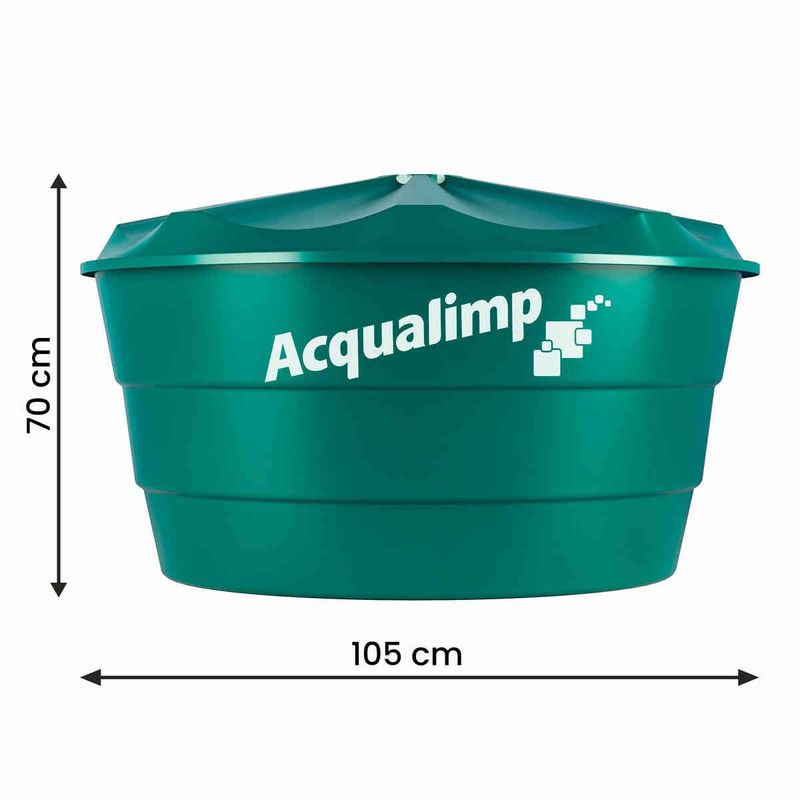 caixa d'água acqualimp + green de polietileno 310l (mp)