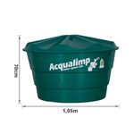 caixa d'água acqualimp + green de polietileno 310l (mp)