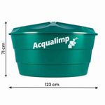 caixa d’água +green de polietileno acqualimp 500l (mp)