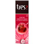 cápsula de chá 3 corações hibisco e maçã 10 unidades 3g