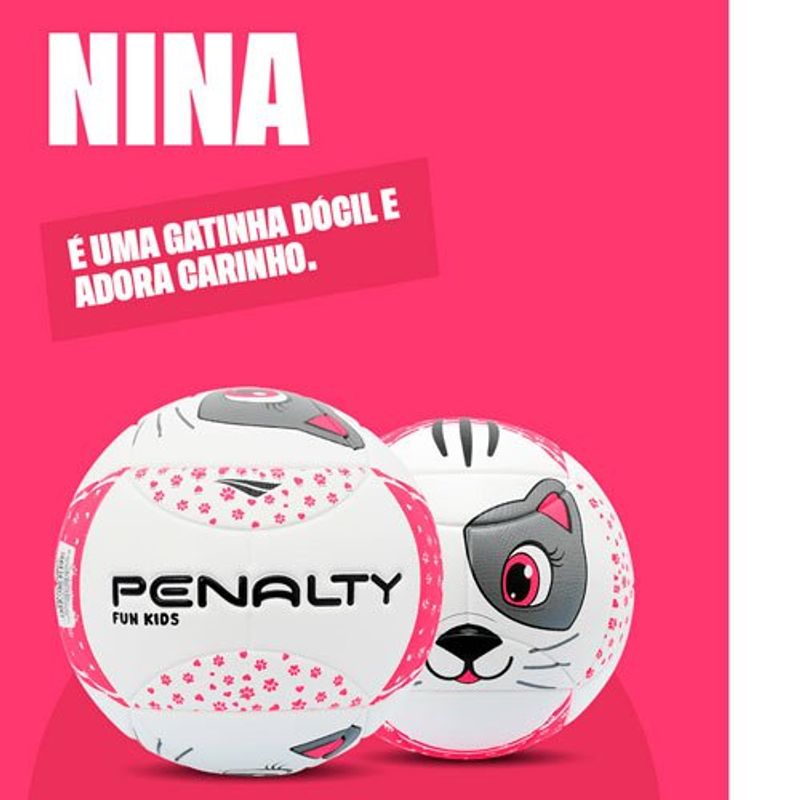 bola de campo penalty fun kids xxiii gatinha nina rosa 521357-7010