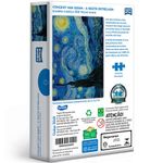 quebra-cabeça toyster 500 peças nano vincent van: gogh a noite estrelada 3049