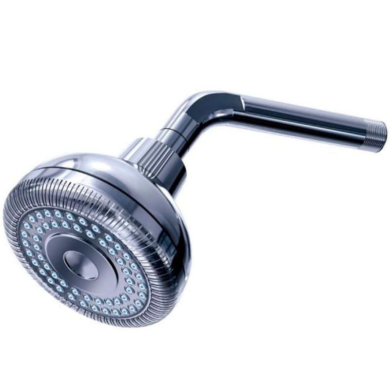chuveiro articulado redondo abs luxo civitt cromado e branco (mp)