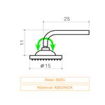 chuveiro articulado luxo civitt redondo 6" abs cromado (mp)