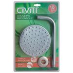 chuveiro articulado luxo civitt redondo 6" abs cromado (mp)