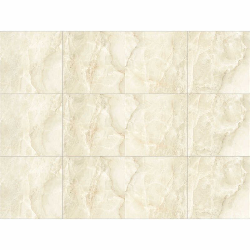 piso cerâmico bold brilhante arielle 54x54cm miami bege caixa 2,62m² (mp)