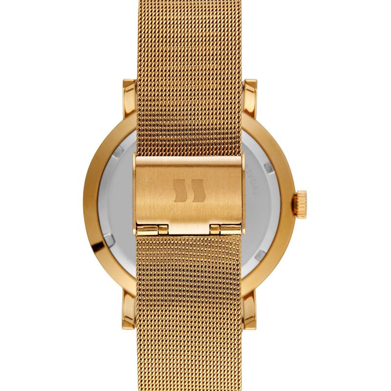 relógio masculino seculus dourado 77200gpsvda2
