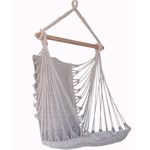 rede cadeira suspensa bege