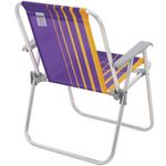 cadeira de praia tramontina samoa alta roxo e amarelo 92900003