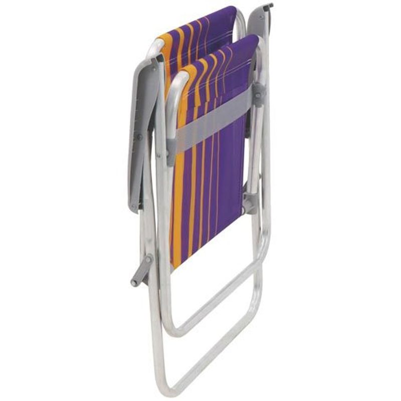 cadeira de praia tramontina samoa alta roxo e amarelo 92900003