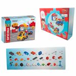 bloco de montar zoop toys 29 peças oficina e posto de gasolina (mp)