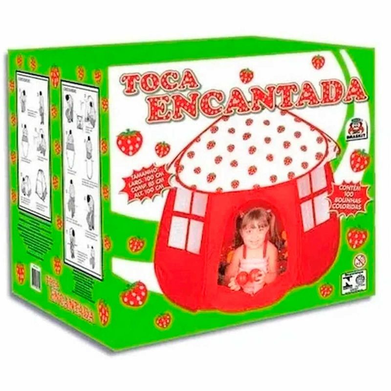 toca encantada braskit com 100 bolinhas (mp)