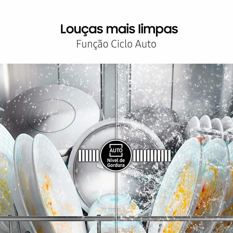 lava-louças samsung 10 serviços inox dw50c6070fg/az