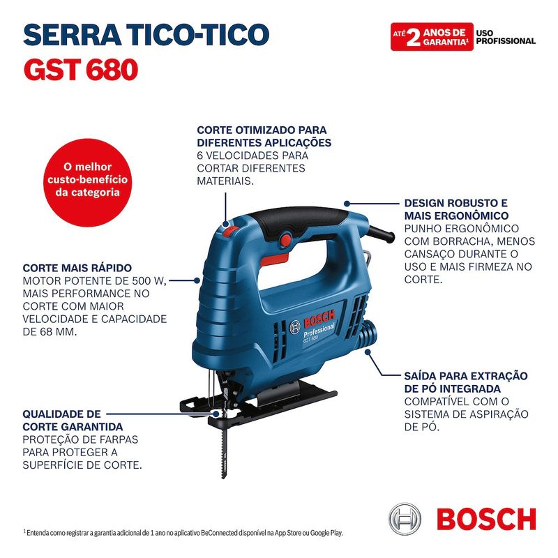 serra tico-tico bosch 500w 127v gts 680 6015b40d0