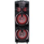 caixa de som amplificada mystic com microfone sem fio bluetooth usb preto my-pst1225