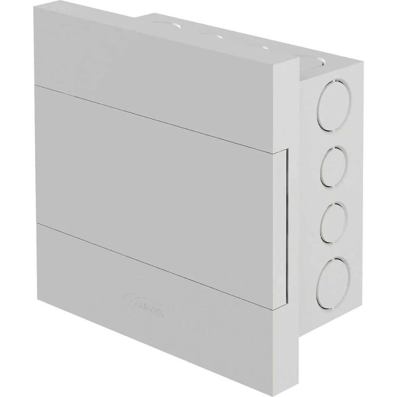 quadro de distribuição amanco sem barramento 8 disjuntores liso branco (mp)