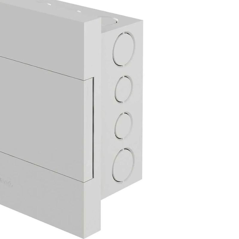 quadro de distribuição amanco sem barramento 8 disjuntores liso branco (mp)