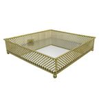 bandeja quadrada noritex dourado 567-56267