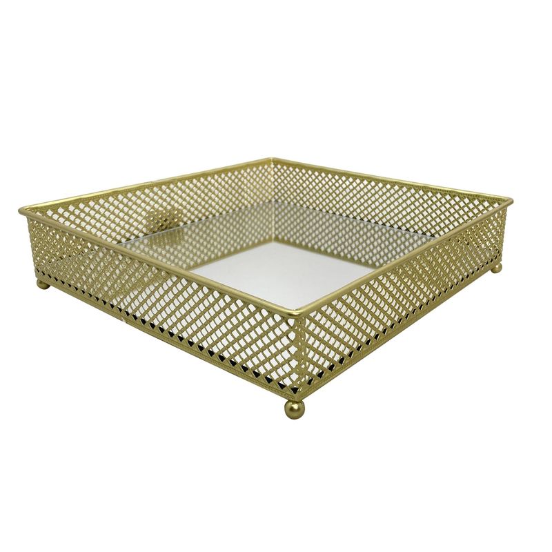 bandeja quadrada noritex dourado 567-56267
