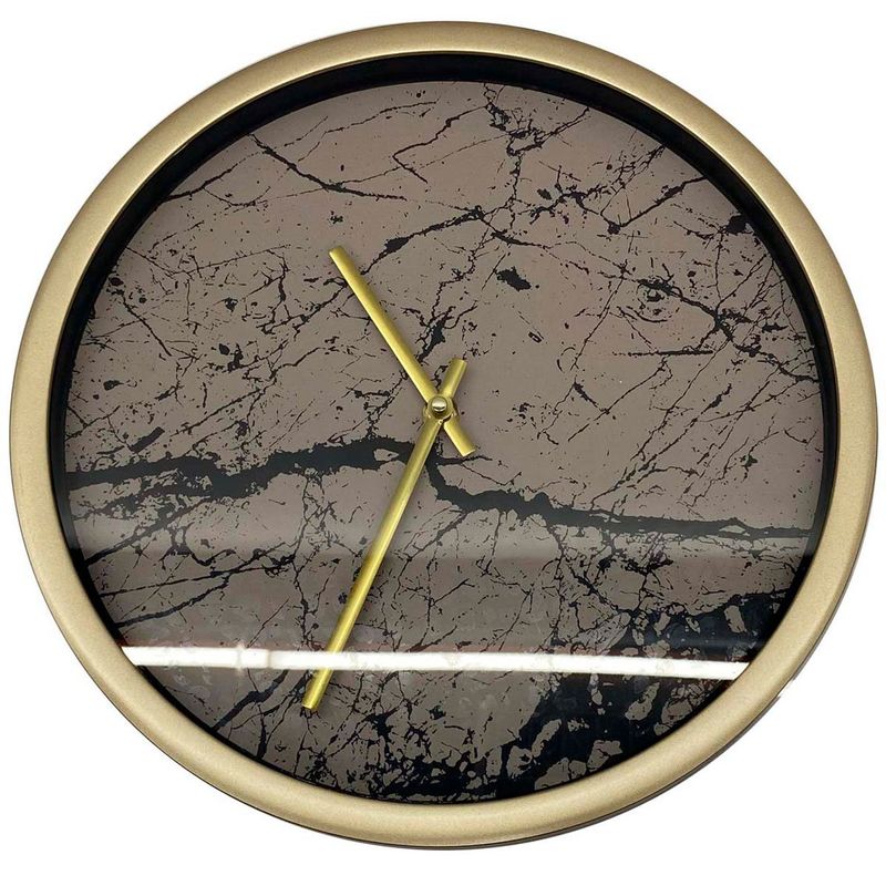 relógio de parede noritex dourado 542-120309