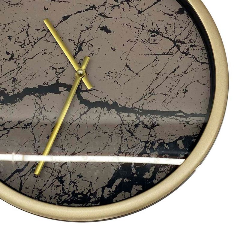 relógio de parede noritex dourado 542-120309
