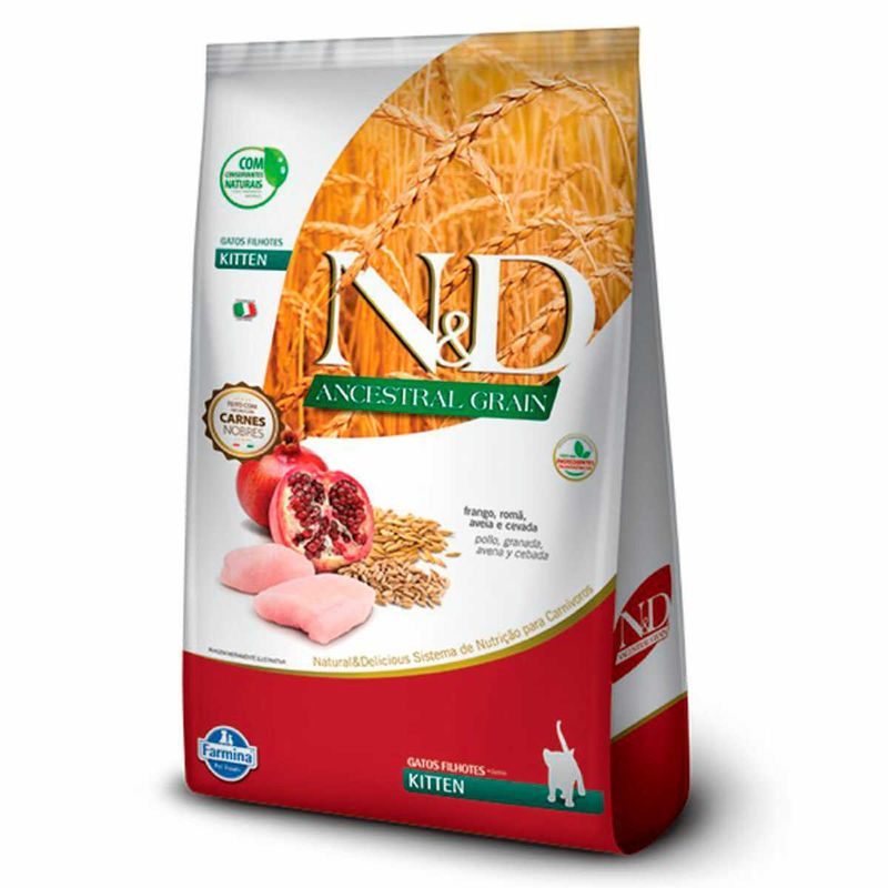ração n&d ancestral grain gatos filhotes frango 1,5kg (mp)