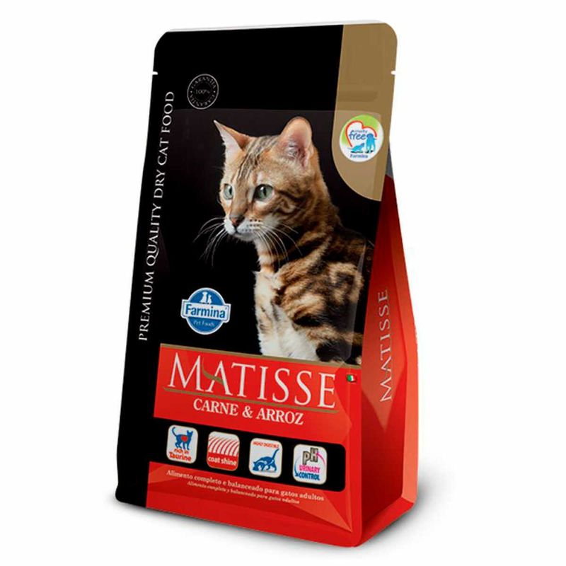 ração matisse gatos adultos carne e arroz 7,5kg (mp)