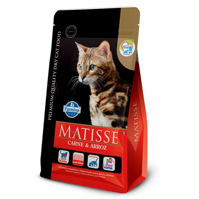 ração matisse gatos adultos carne e arroz 2kg (mp)