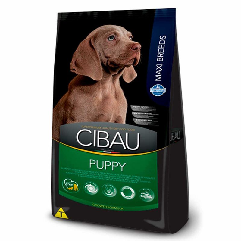 ração cibau cães filhotes raças grandes 15kg (mp)