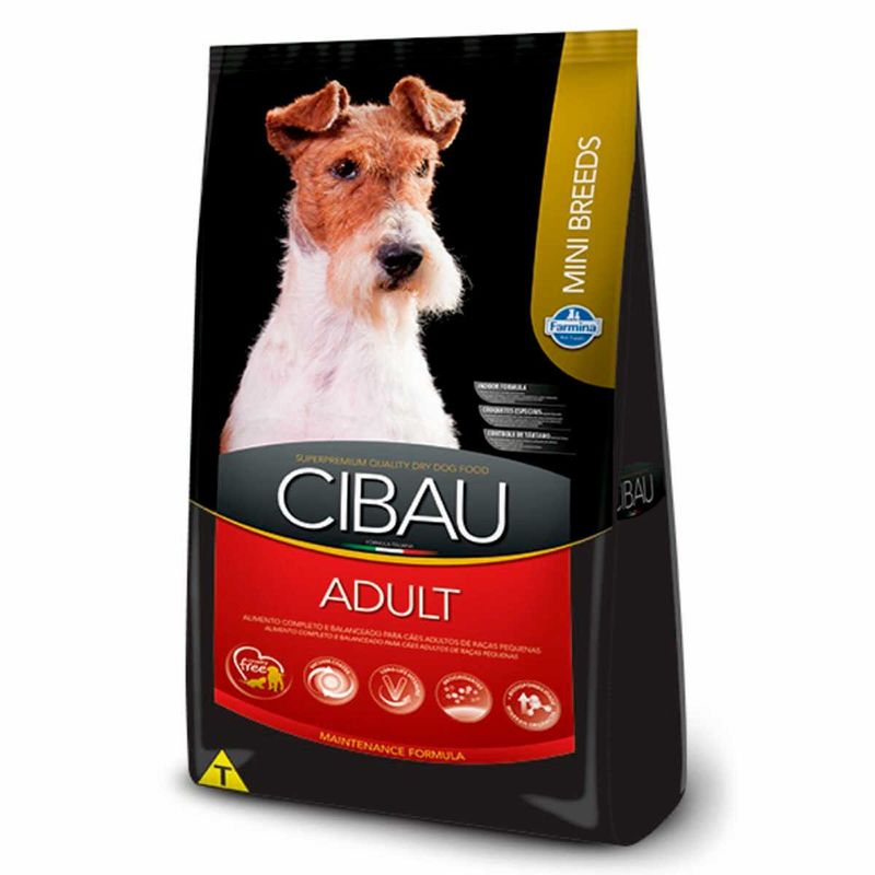 ração cibau cães adultos raças pequenas frango 1kg (mp)