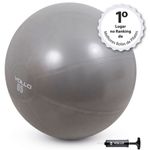 bola de ginástica vollo gym ball 65cm cinza vp1035
