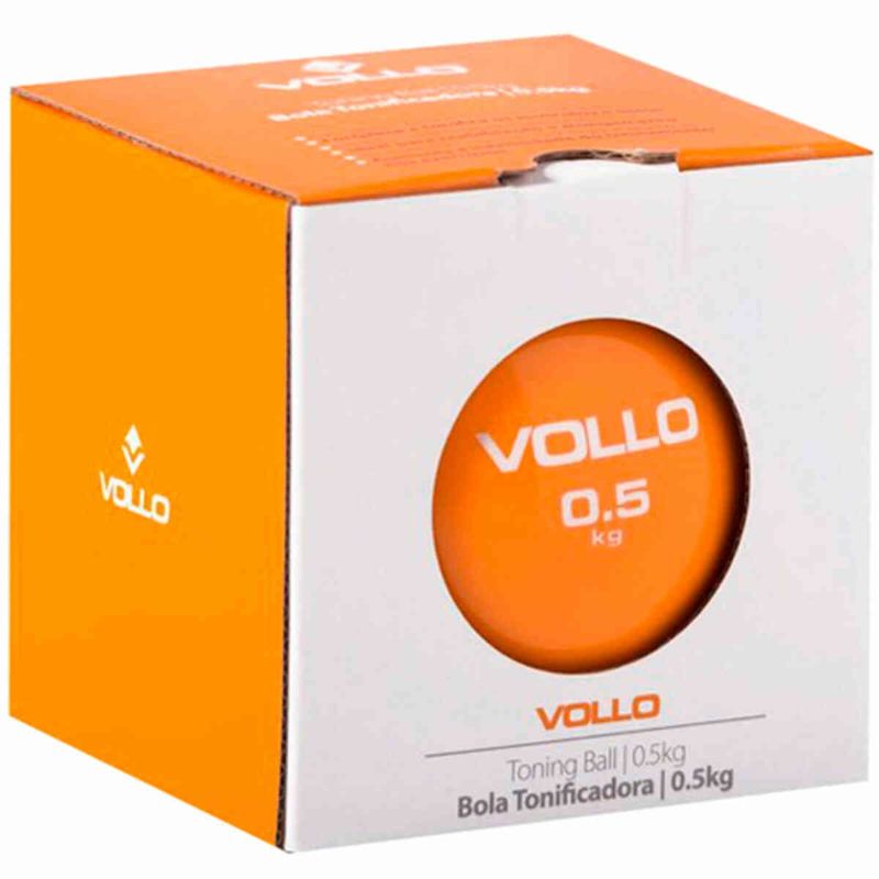 Bola Tonificadora Vollo 0.5kg Laranja VP1060