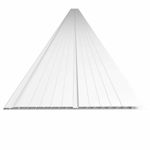 forro pvc canelado 6m 8mm peça 1,2m² plasmeg branco (mp)