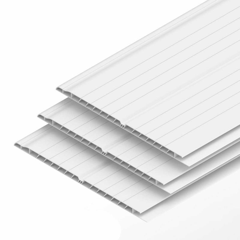 forro pvc canelado 6m 8mm peça 1,2m² plasmeg branco (mp)