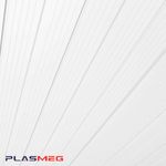 forro pvc canelado 6m 8mm peça 1,2m² plasmeg branco (mp)