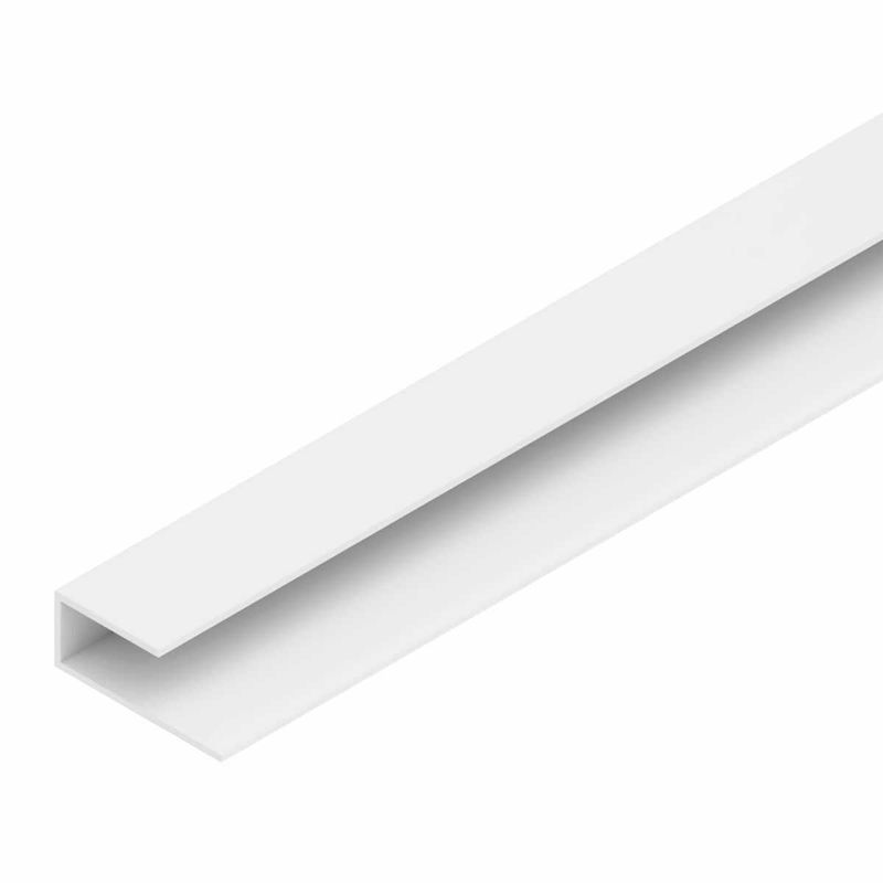 perfil pvc tipo u 3m plasmeg branco (mp)