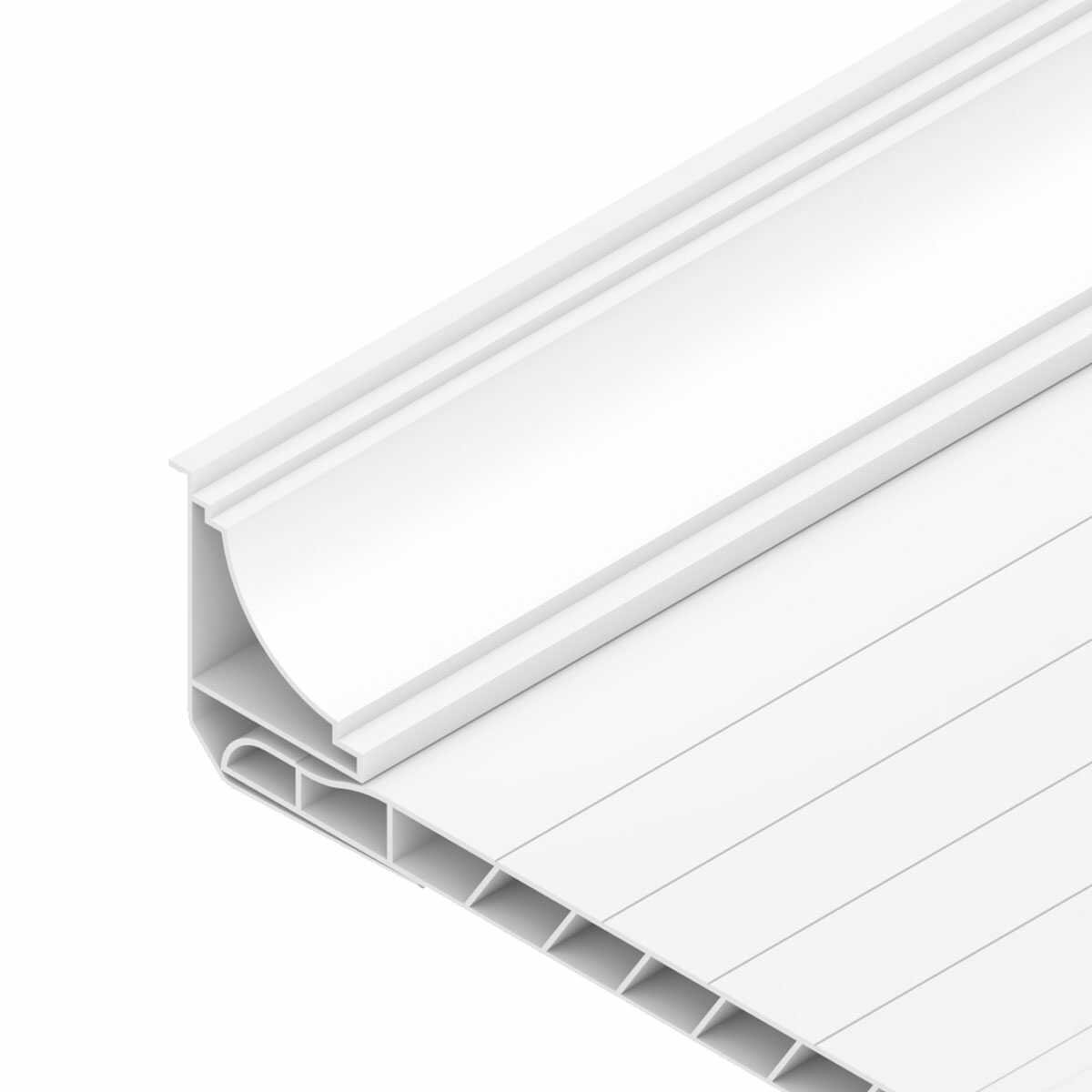 Perfil PVC Colonial 3m Plasmeg Branco (MP)
