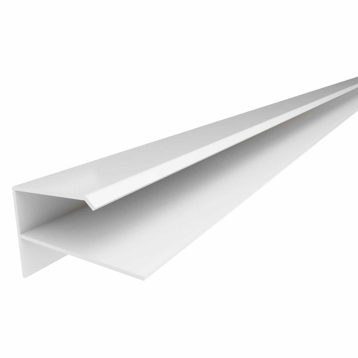 Perfil Pvc Tipo F 3m Branco - Plasmeg (MP)