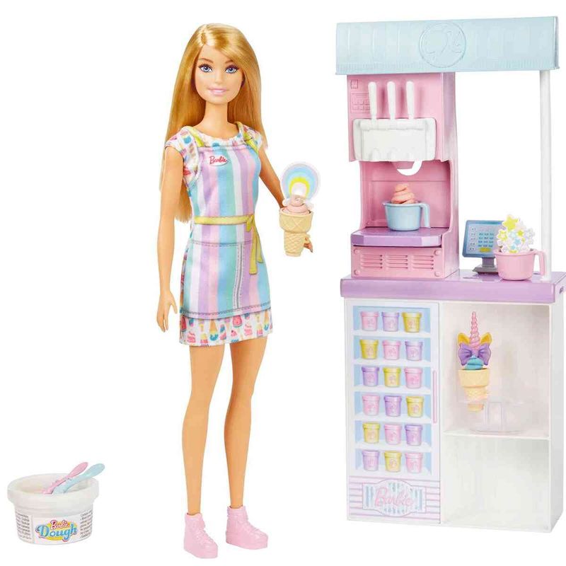 boneca barbie mattel sorveteria hcn46