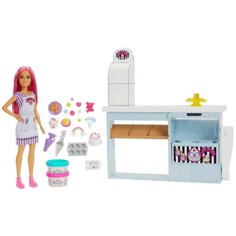 boneca barbie mattel confeitaria hgb73