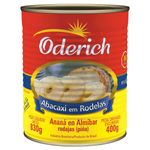 abacaxi em rodelas oderich 400g